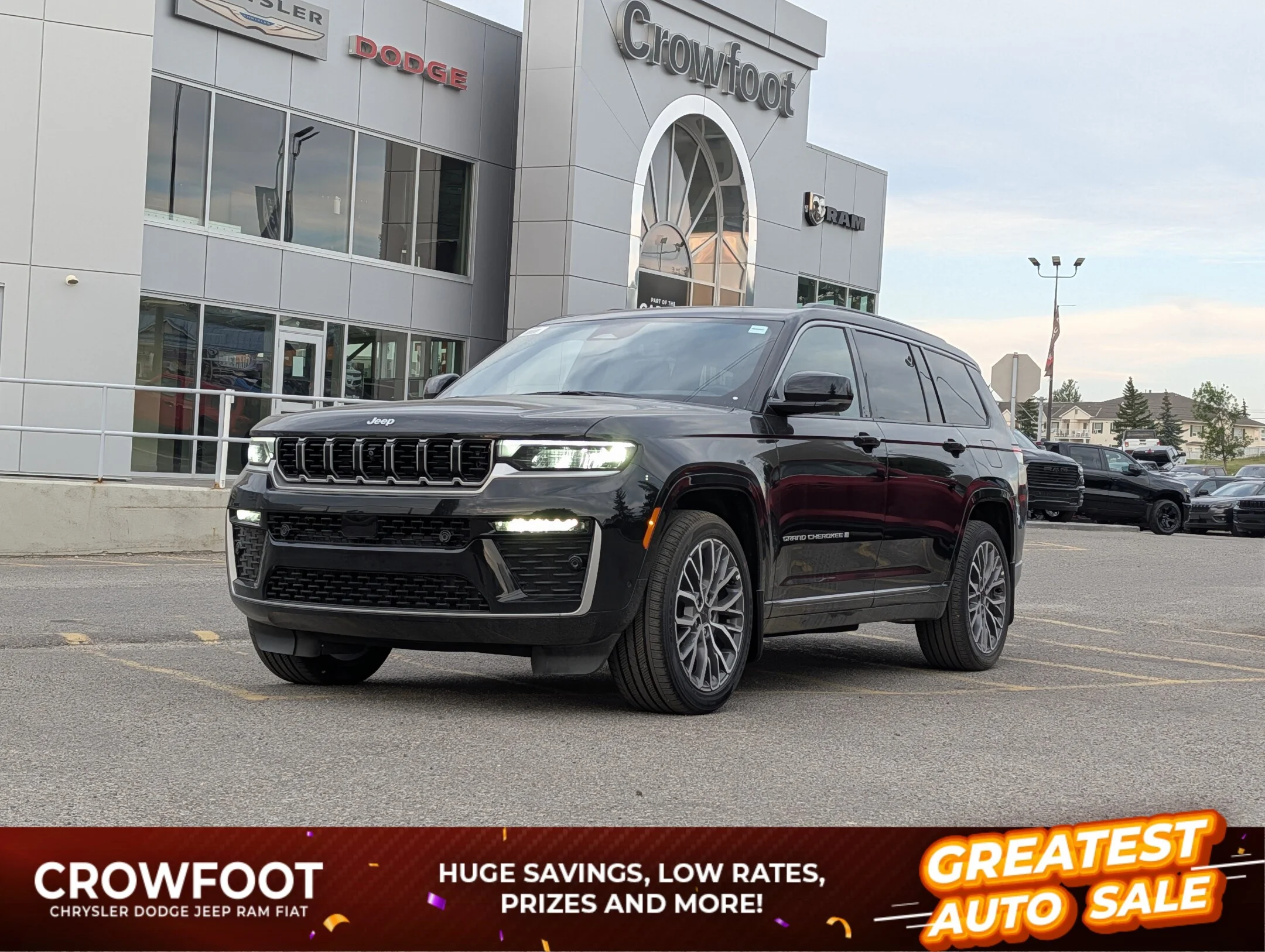New 2026 Black Jeep Summit - - 4x4 - Dual- Pane Panoramic Sunroof - Trailer Tow Pkg - Palermo Leather & More! image 1