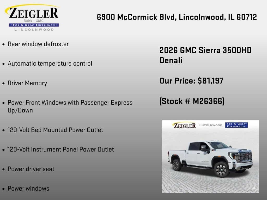 New 2026 Glacier White Tricoat GMC Denali image 18