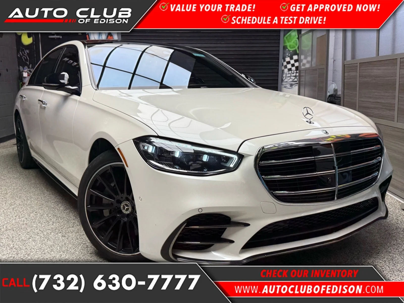 Used 2023 Manufaktur Diamond White Metallic (799) Mercedes-Benz S 580 4MATIC® image 1