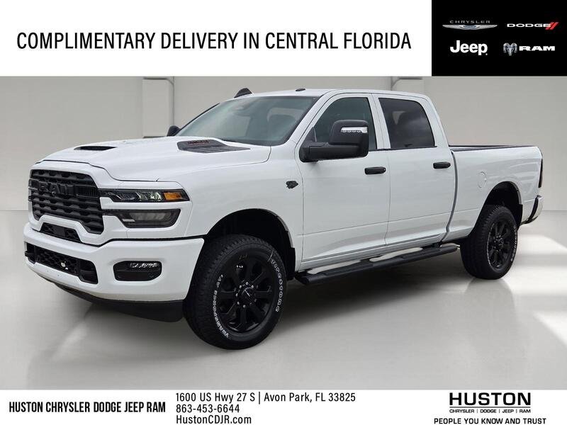 New 2027 Bright White Clear-Coat Paint RAM BLACK EXPRESS 4X4 CREW CAB 6