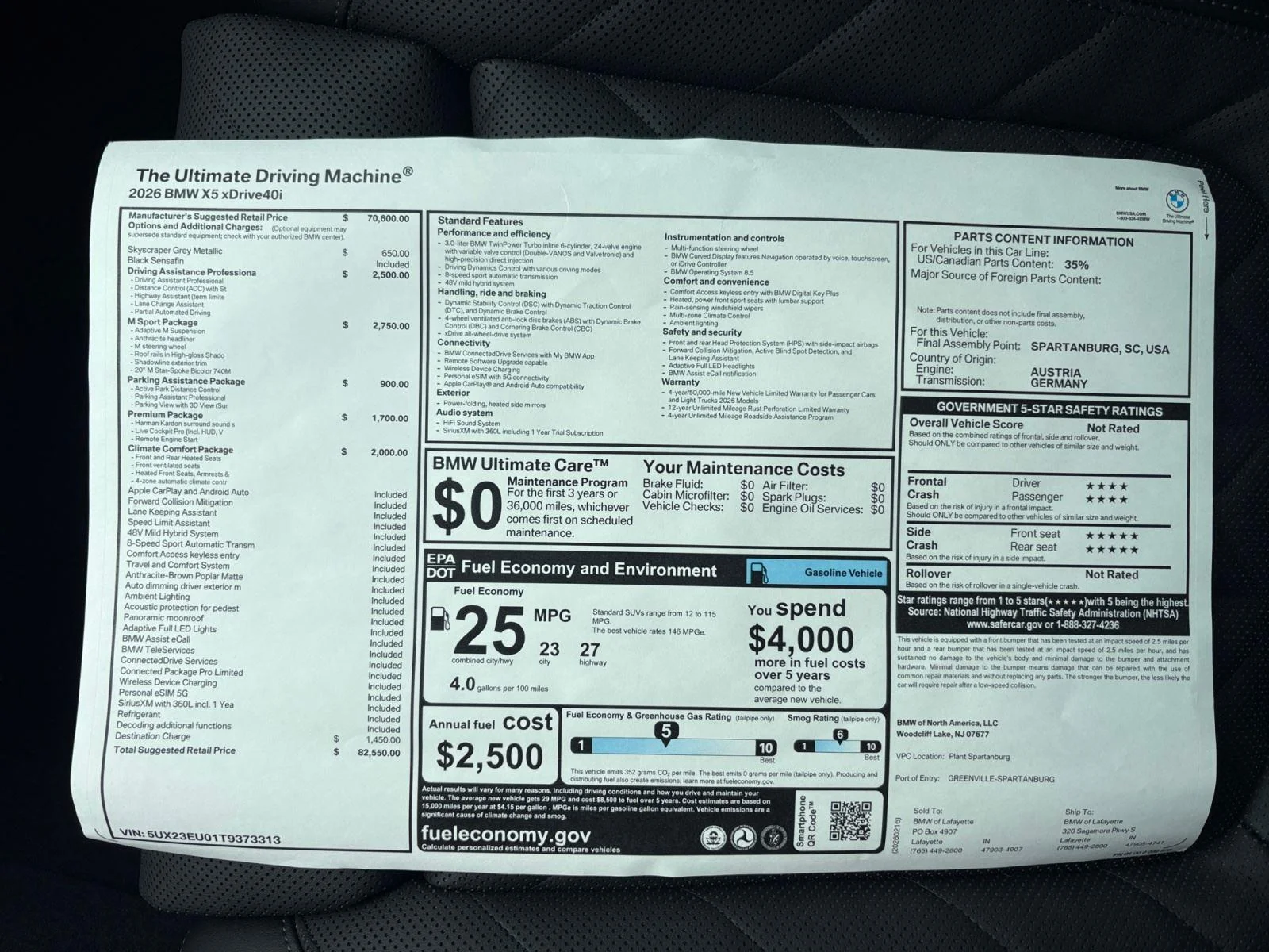 Used 2026 Skyscraper Grey Metallic BMW xDrive40i image 30