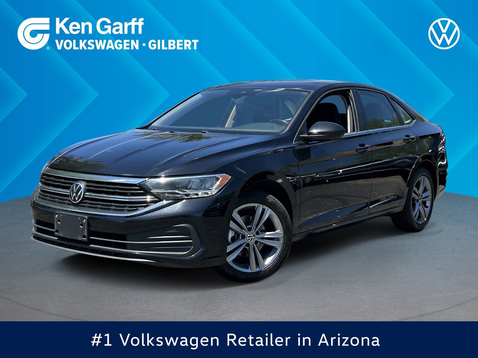 Used 2024 Black Volkswagen SE image 1