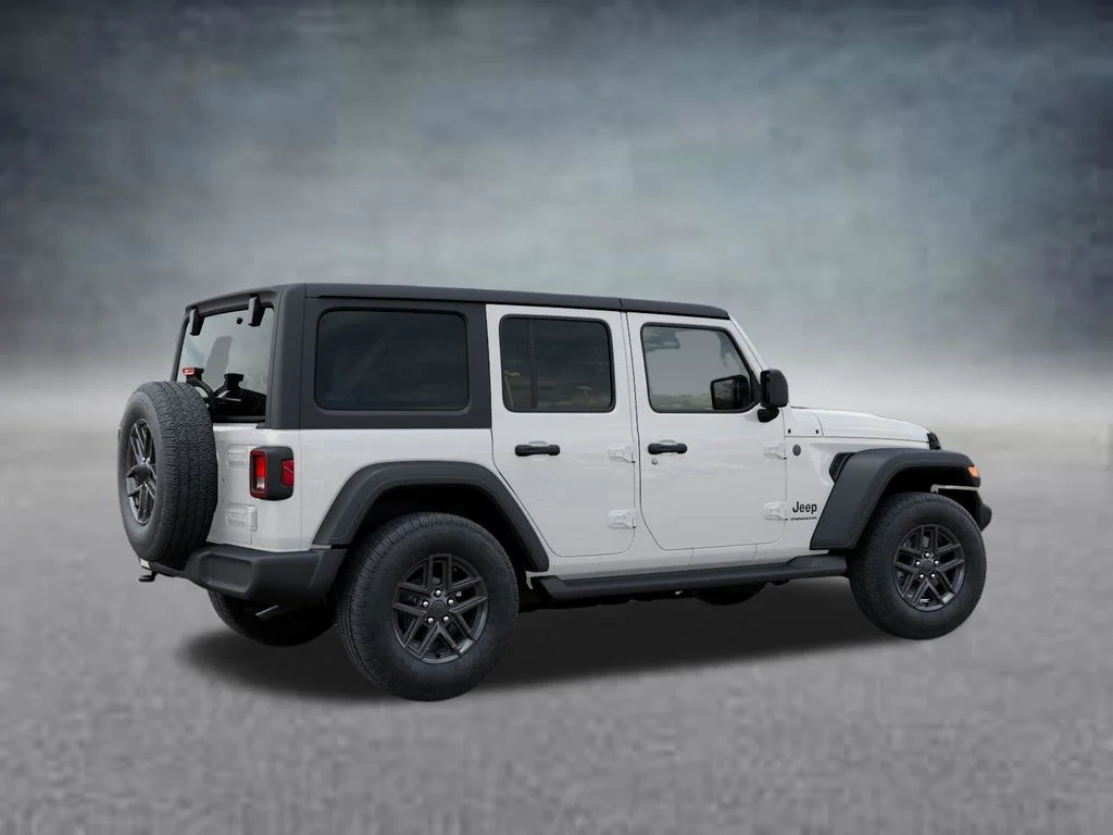 New 2026 Bright White Clear-Coat Exterior Paint Jeep Sport S image 4