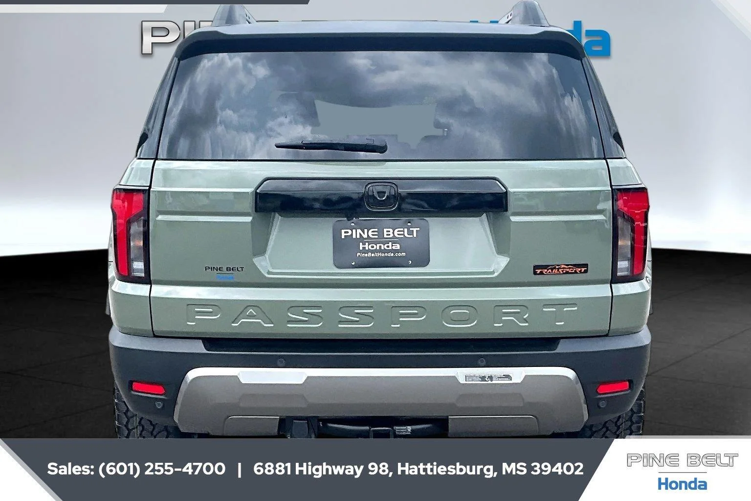 New 2026 Ash Green Metallic Honda TrailSport Elite Blackout image 4
