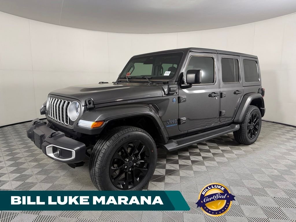 Certified Used 2025 Gray Jeep Sahara 4xe image 1