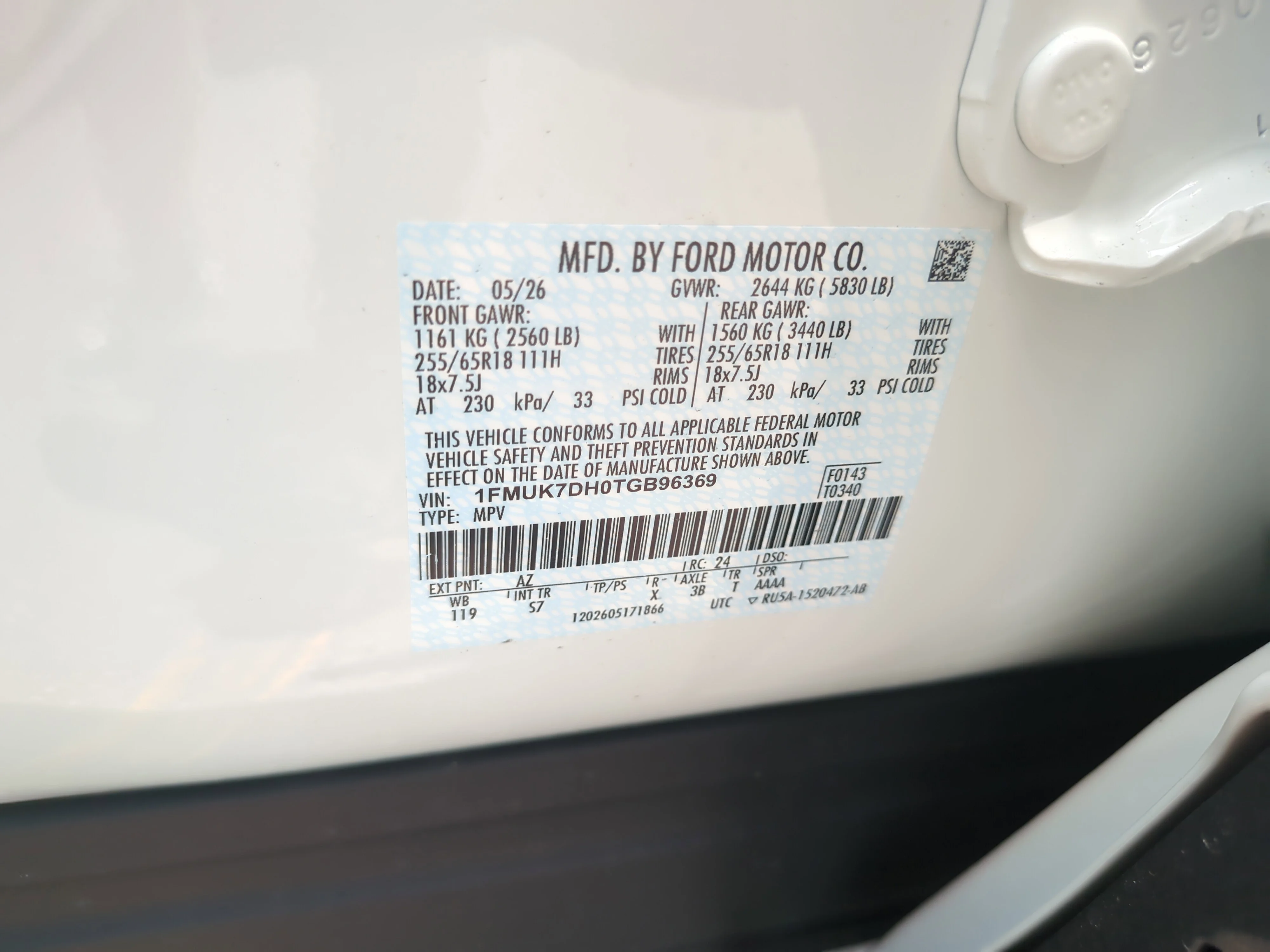 New 2026 Star White Metallic Tri-Coat Ford Active image 33