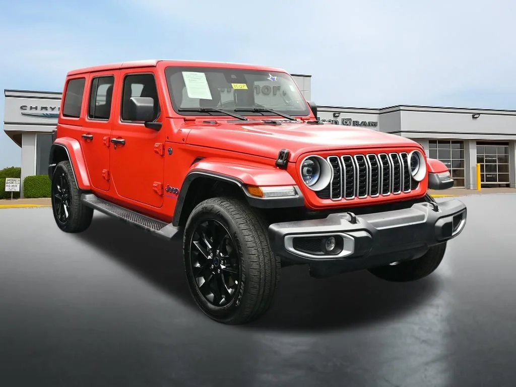Used 2025 Red Jeep Sahara 4xe image 7