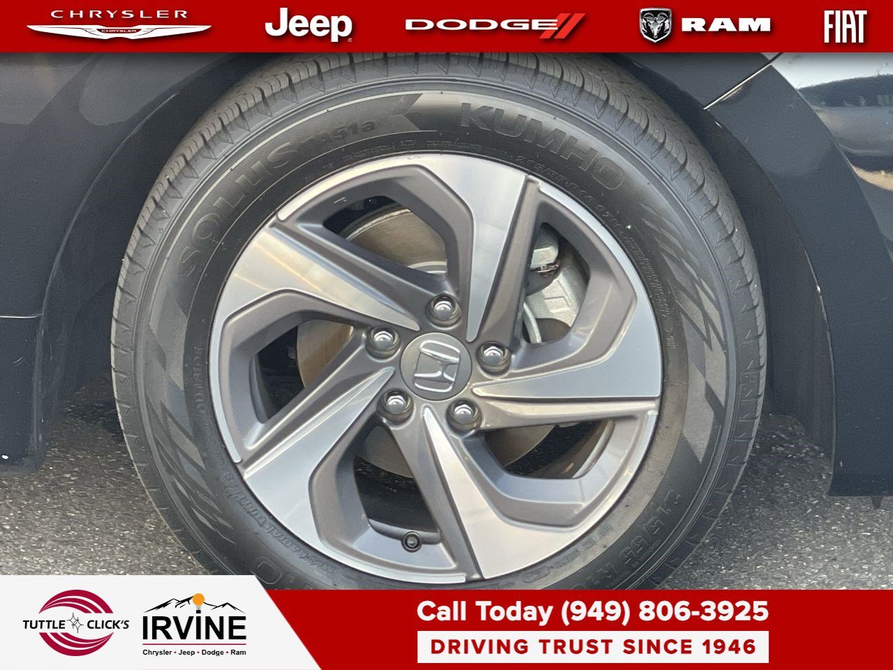 Used 2019 Crystal Black Pearl Honda EX image 10