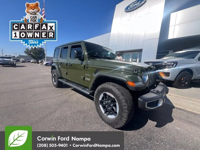 Used 2022 Green Jeep Unlimited Sahara image 3