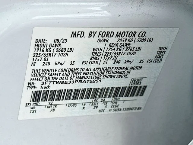 Used 2023 White Ford XLT image 29