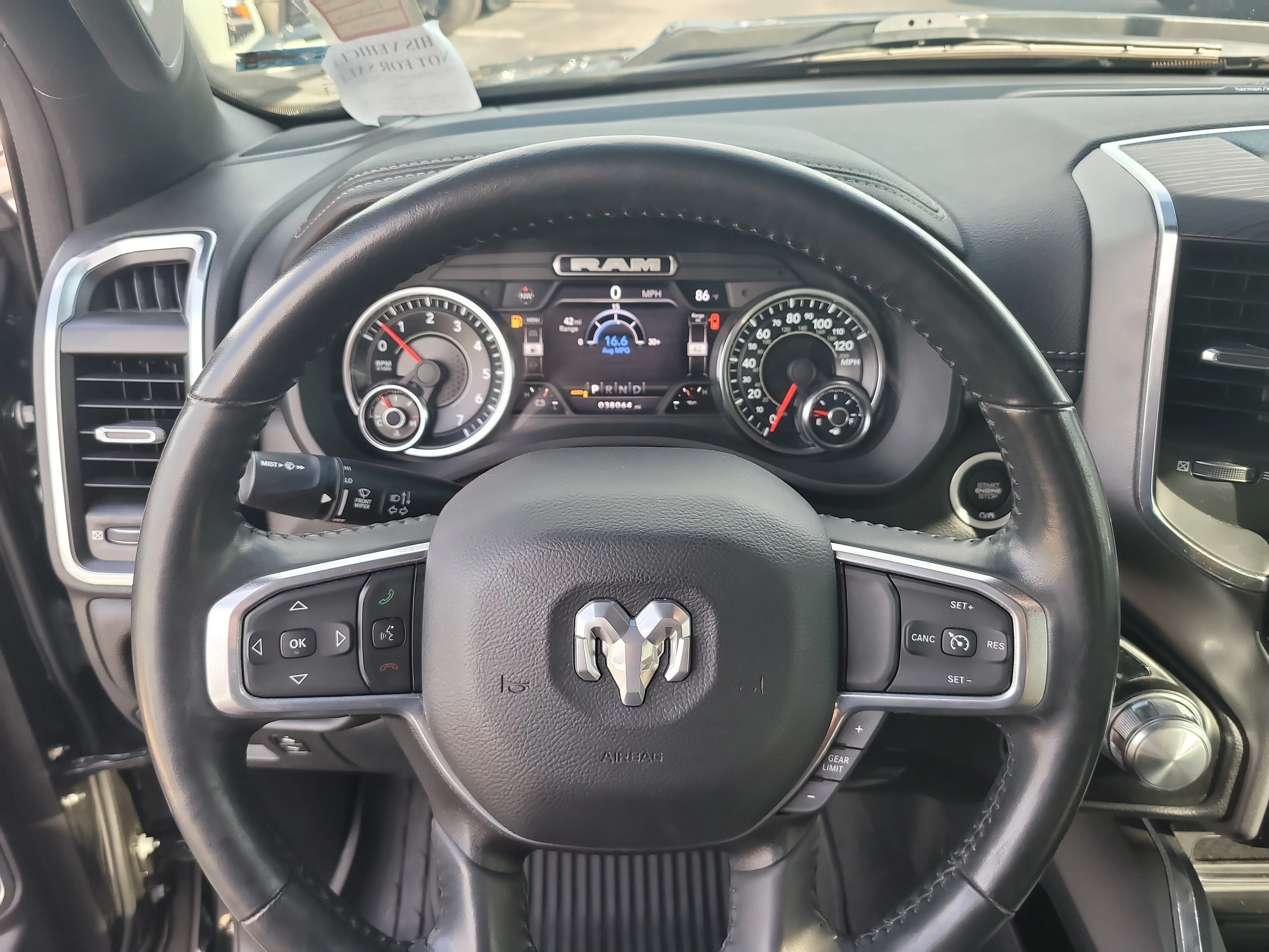 Used 2023 Diamond Black Crystal Pearlcoat Ram Laramie image 25