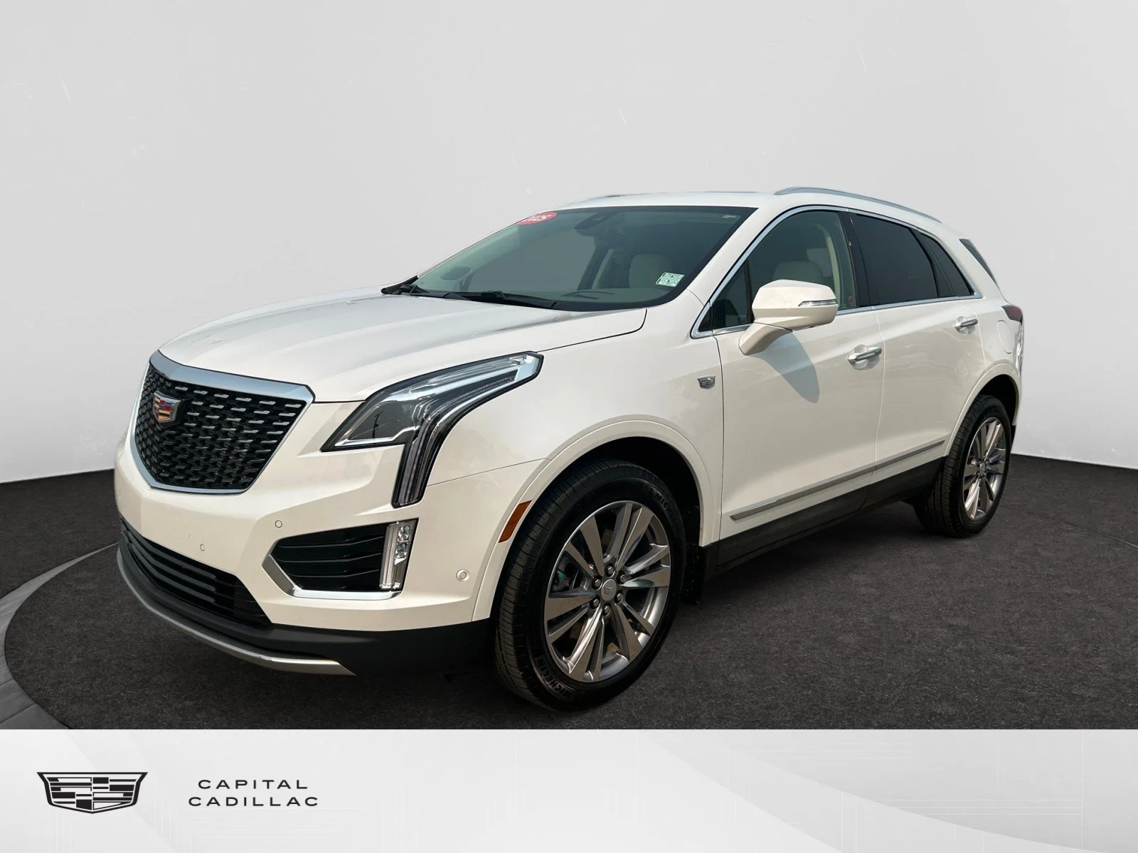 Certified Used 2025 White Cadillac AWD Premium Luxury Leather Sunroof Navigation V6 image 1