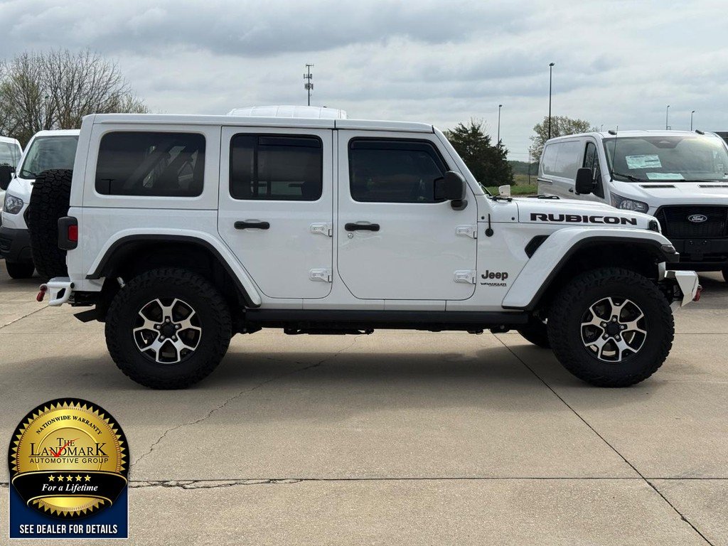 Used 2021 Bright White Clearcoat Jeep Unlimited Rubicon 4x4 image 4