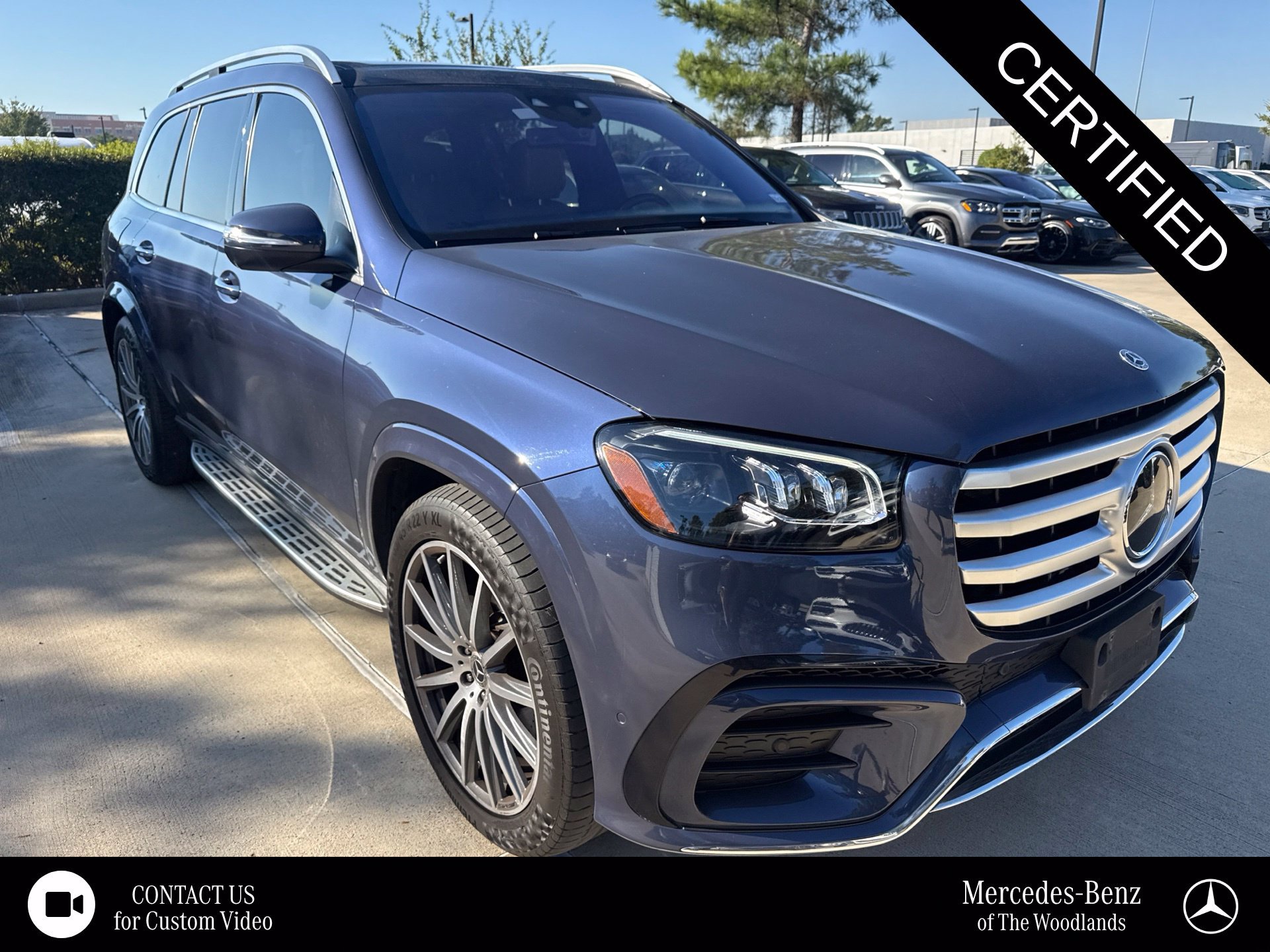 Certified Used 2024 Twilight Blue Metallic Mercedes-Benz GLS 580 image 1