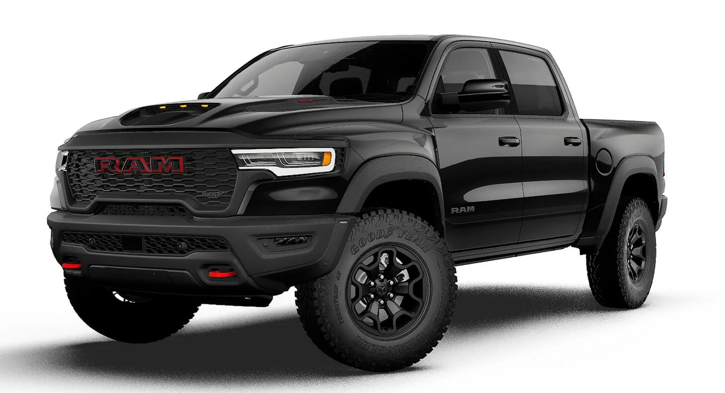 New 2027 Diamond Black Crystal Pearl-Coat Exterior Paint RAM TRX image 1