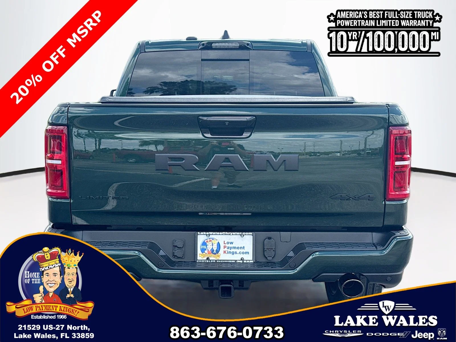 New 2026 Serrano-Green Metallic Exterior Paint RAM Limited image 5