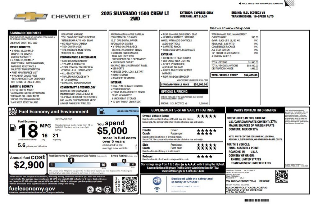 Certified Used 2025 Gray Chevrolet LT image 4