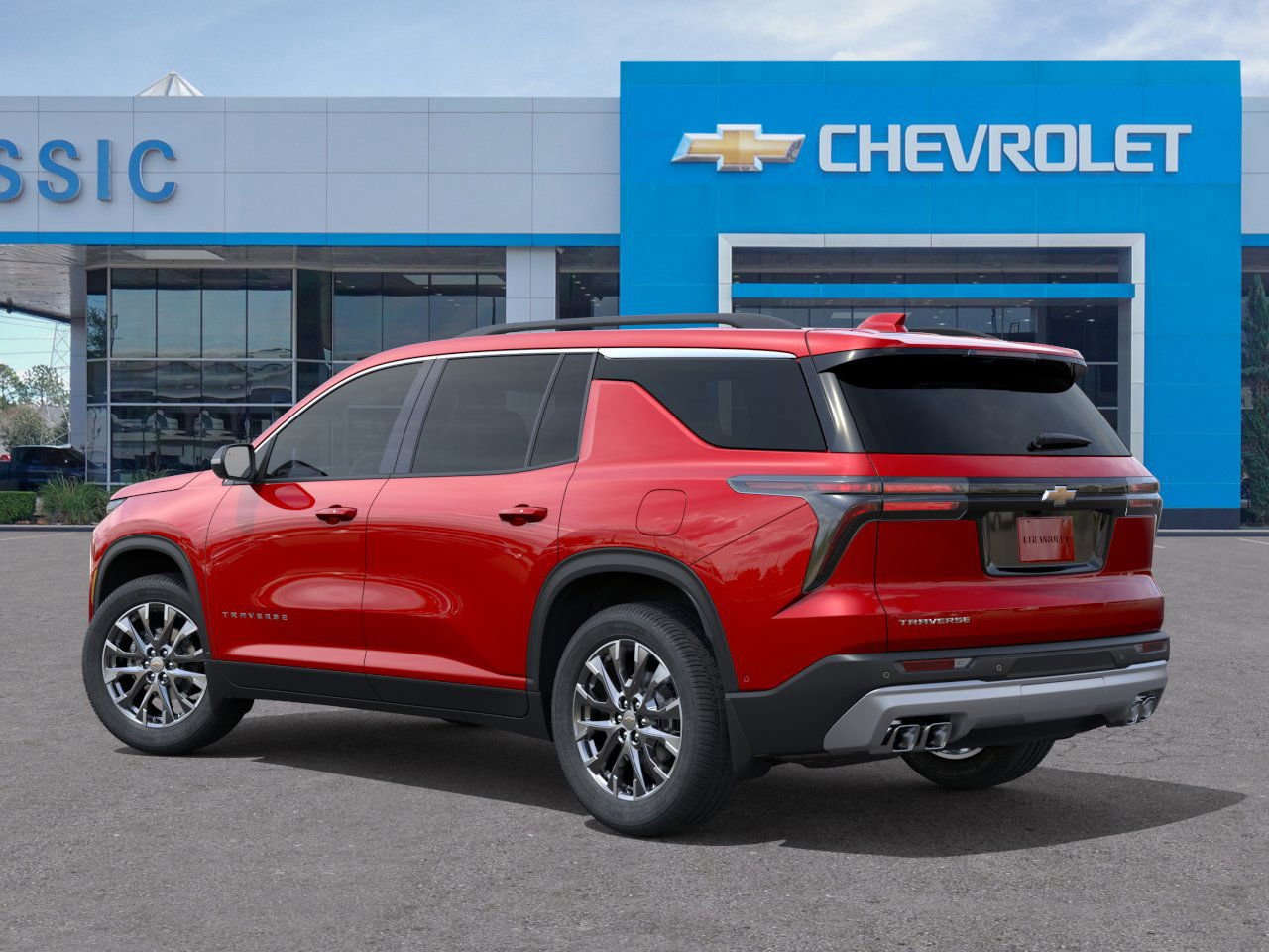 2026 Chevrolet Traverse LT Red at Classic Elite Chevrolet Sugar Land