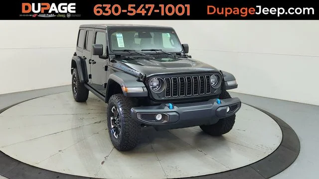Used 2025 Black Jeep Rubicon 4xe image 1