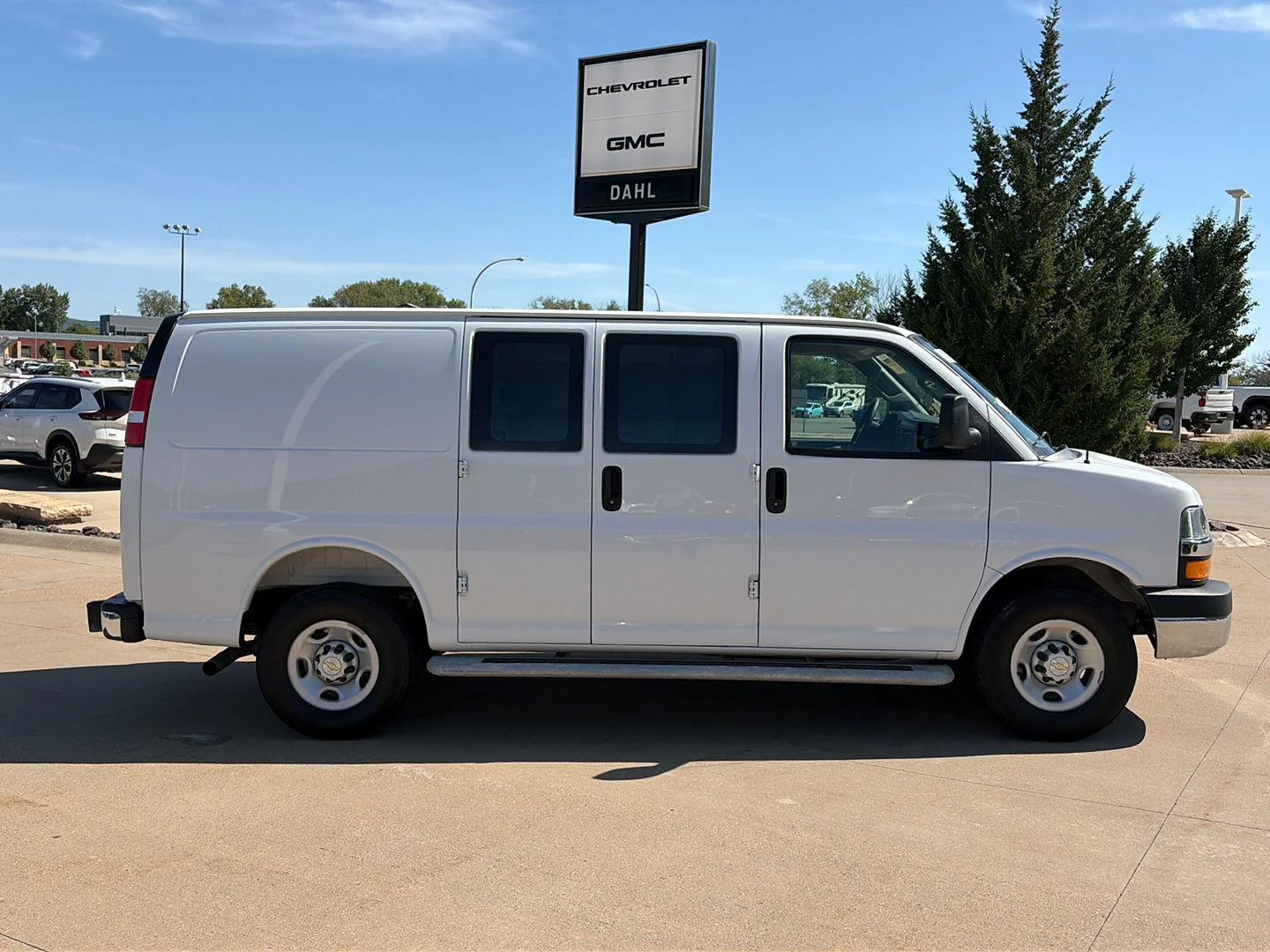 Used 2025 Chevrolet Express Cargo Work Van with VIN 1GCWGAFP0S1160389 for sale in Winona, Minnesota