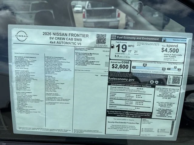 New 2026 Red Alert Nissan Crew Cab SV image 35