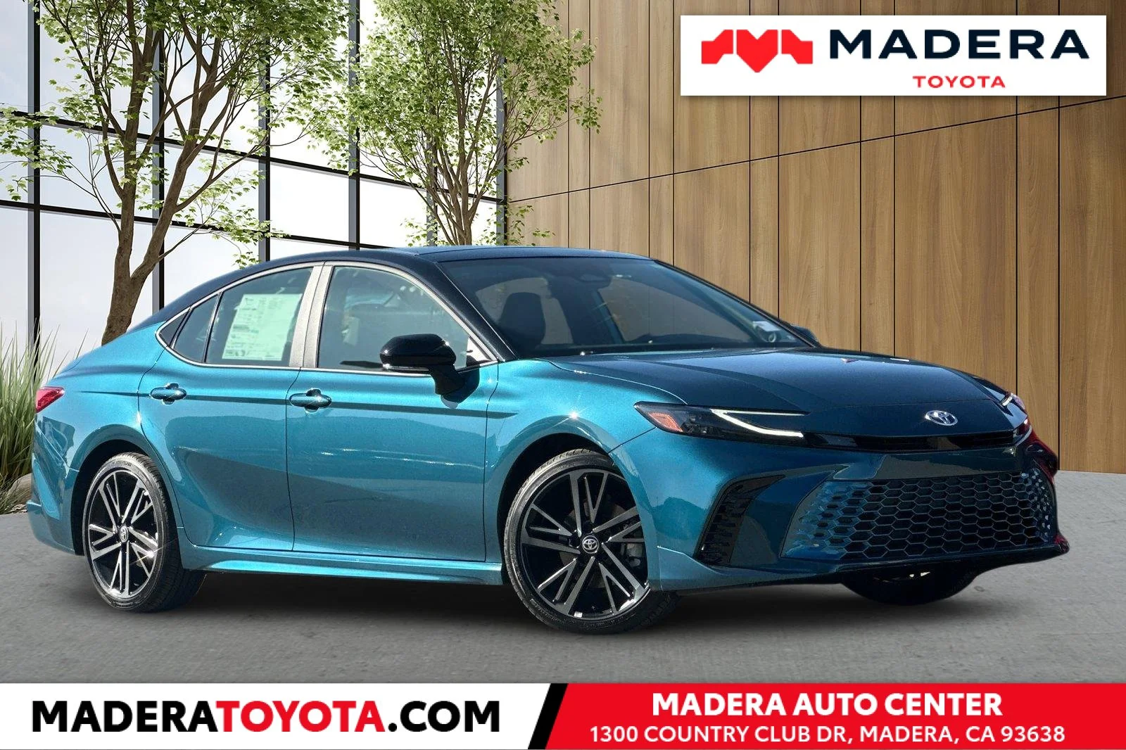 New 2026 Ocean Gem with Midnight Black Metallic roof Toyota XSE image 1