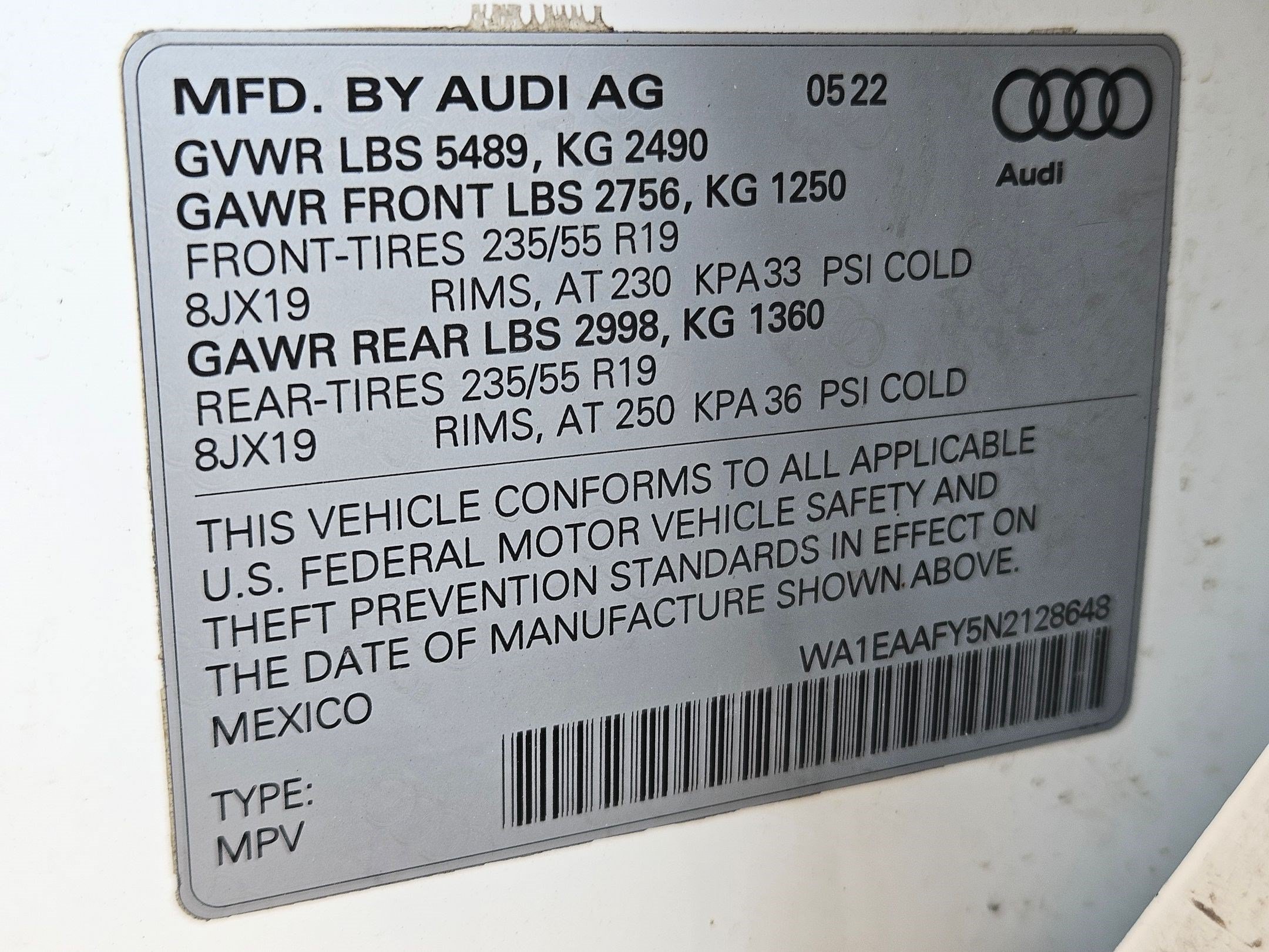 Certified Used 2022 Ibis White Audi S line Premium Plus image 34