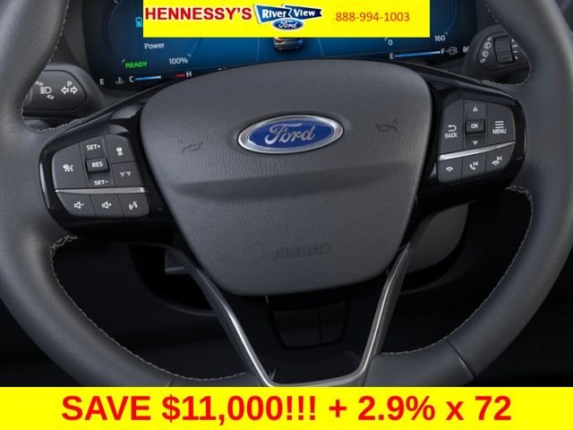 New 2024 Star White Metallic Tri-coat Ford Plug-in Hybrid image 12