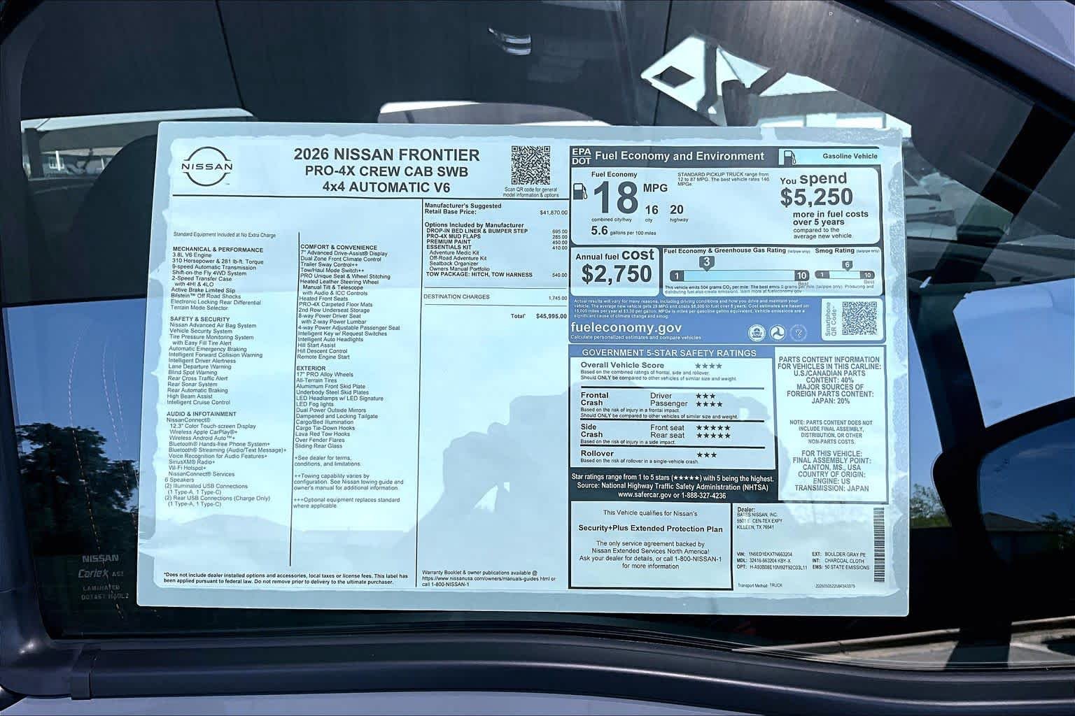 New 2026 Boulder Gray Pearl Nissan PRO-4X image 19