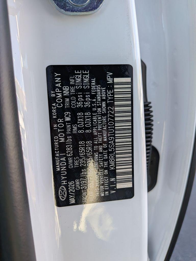 New 2026 White Hyundai Blue SEL 7P image 36