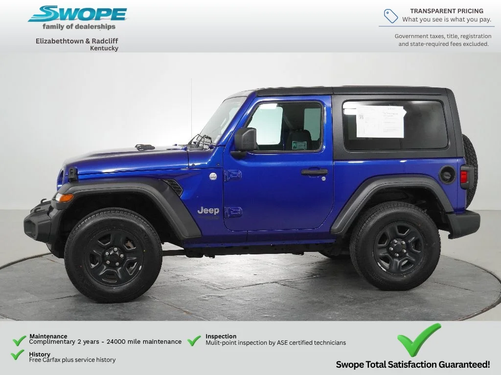 Used 2018 Ocean Blue Metallic Clearcoat Jeep Sport image 6