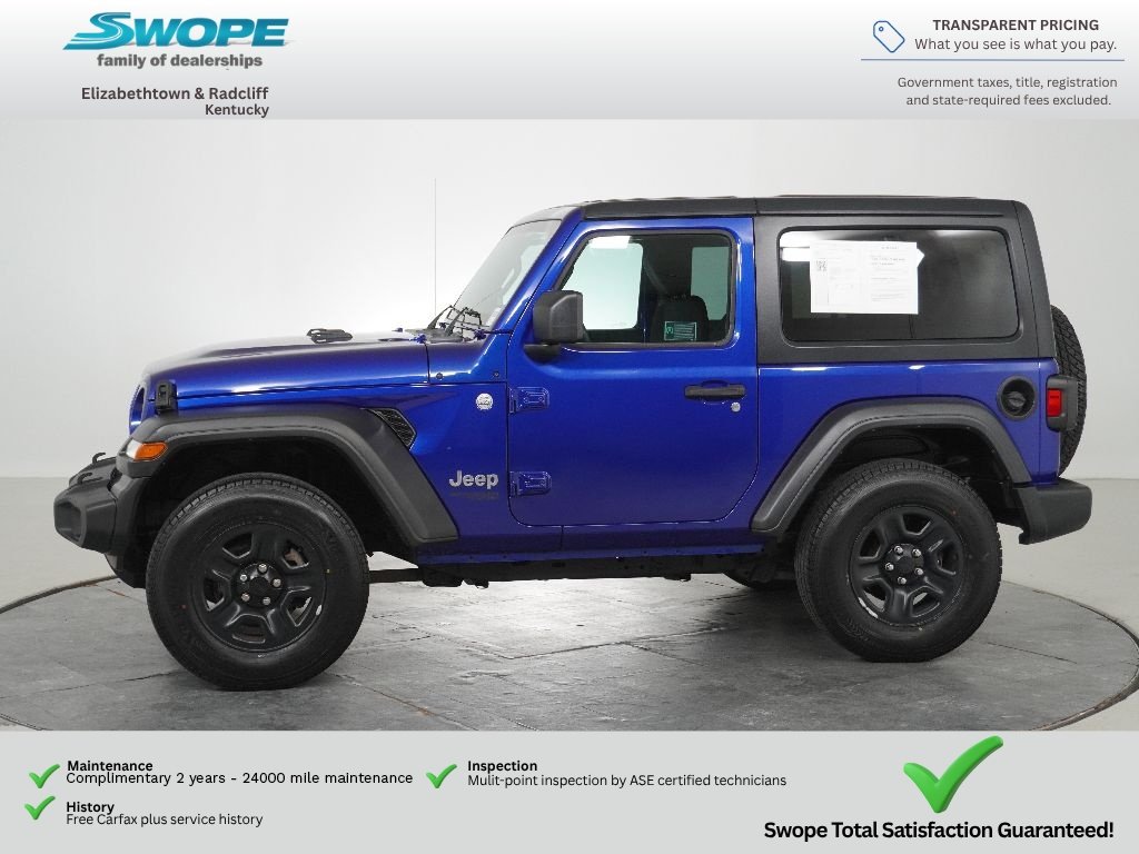 Used 2018 Ocean Blue Metallic Clearcoat Jeep Sport image 6