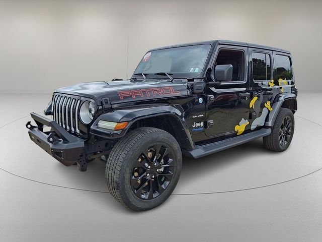 Used 2021 Black Jeep Unlimited Sahara 4xe image 5