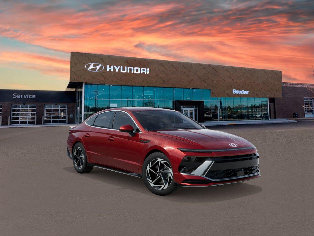New 2026 Ultimate Red Hyundai SEL Sport image 2