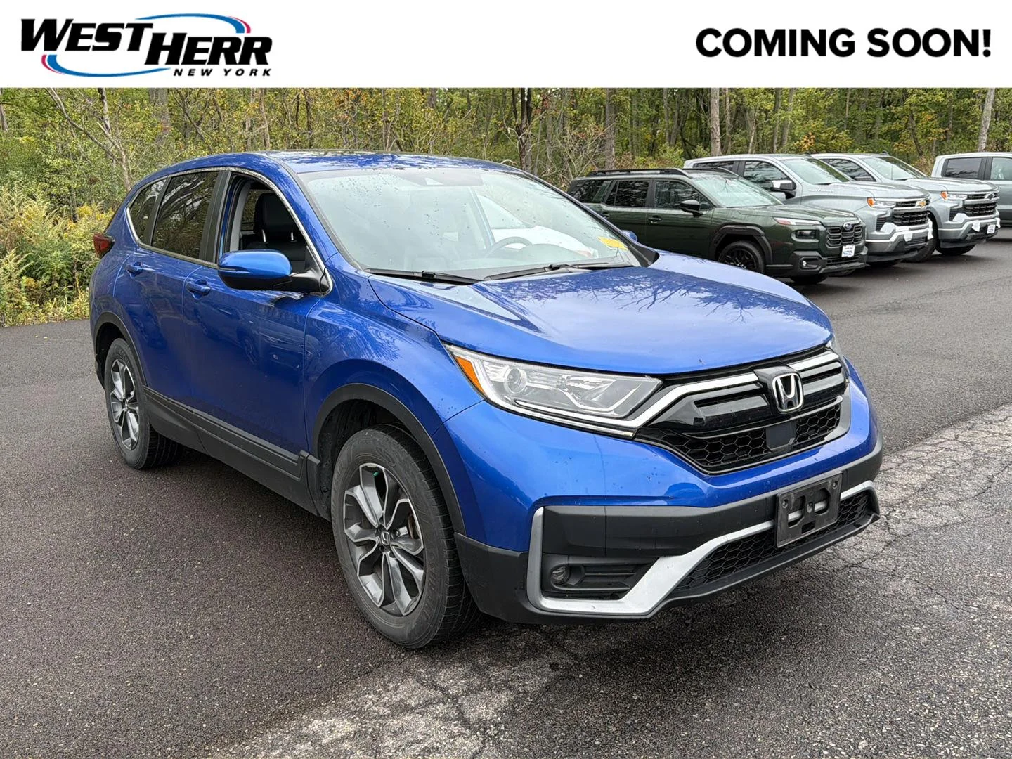 Used 2020 Aegean Blue Metallic Honda EX-L image 1