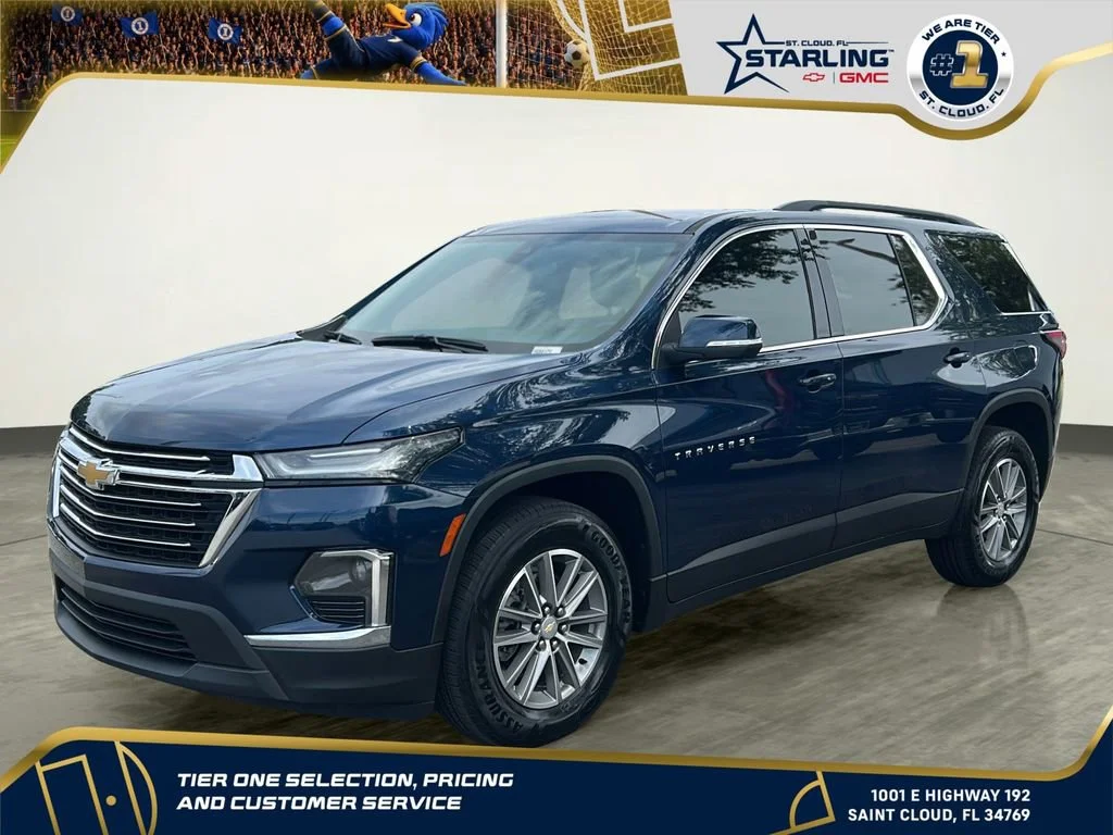 Used 2022 Northsky Blue Metallic Chevrolet LT Cloth image 1