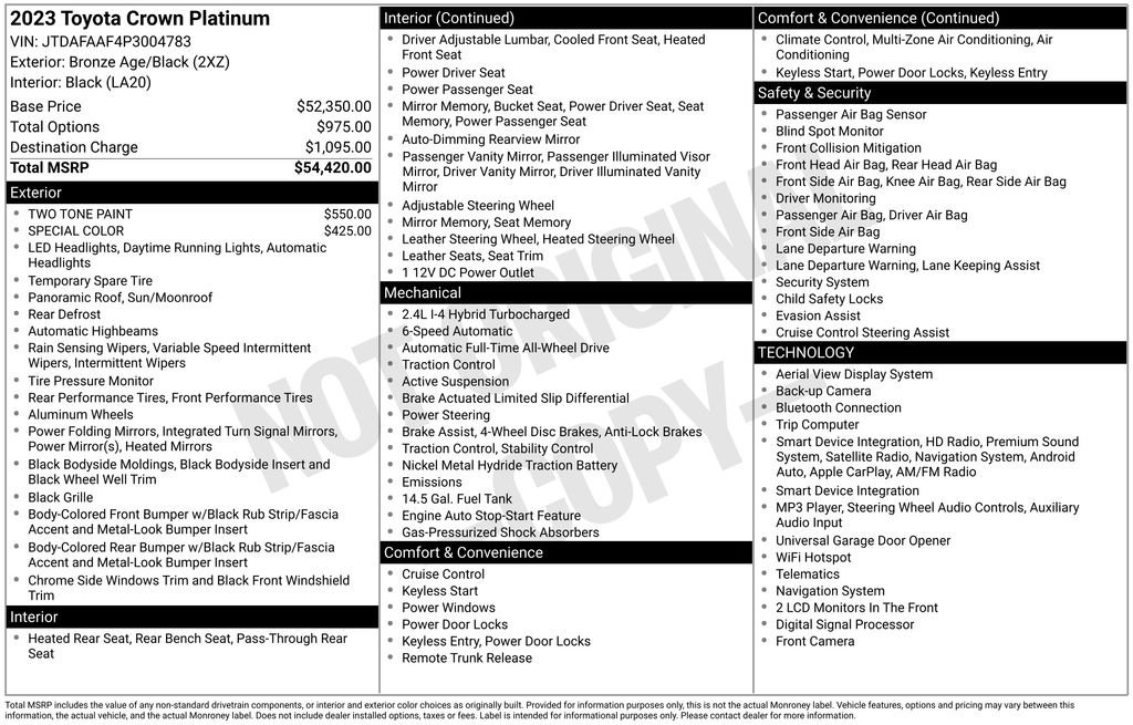Certified Used 2023 Brown Toyota Platinum image 15