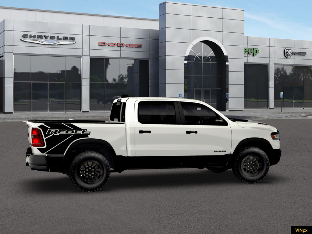 New 2026 Bright White Clear-Coat Exterior Paint RAM Rebel image 6