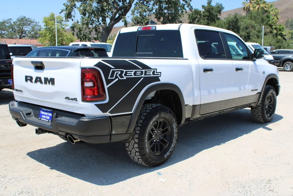 New 2026 Bright White Clear-Coat Exterior Paint Ram Rebel image 4