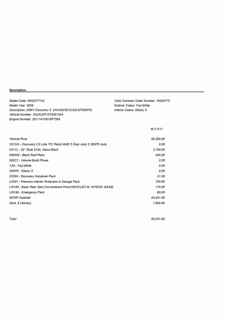 2026 LAND ROVER DISCOVERY - Image 2