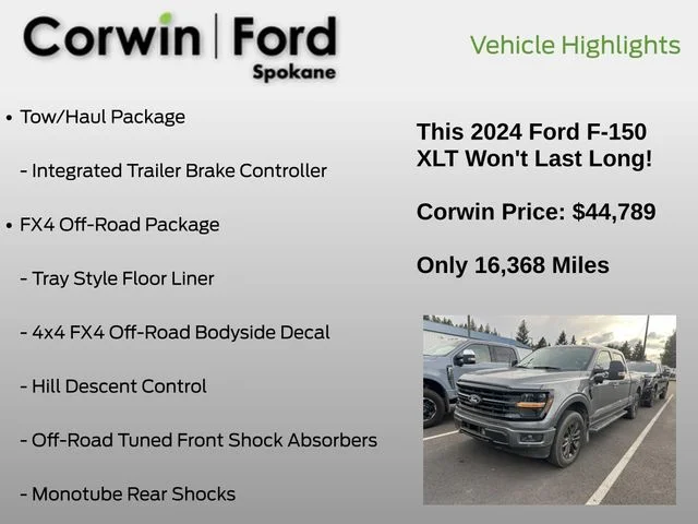 Used 2024 Carbonized Gray Metallic Ford XLT image 15