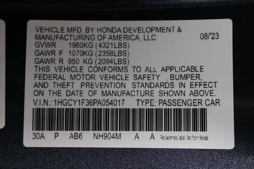 Used 2023 Meteorite Gray Metallic Honda EX image 29