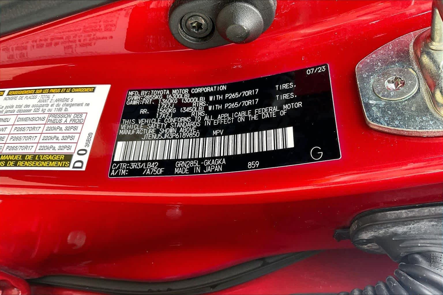 Used 2023 Barcelona Red Metallic Toyota SR5 Premium image 33