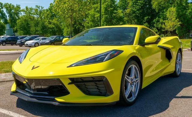 Used 2024 Yellow Chevrolet Stingray image 1