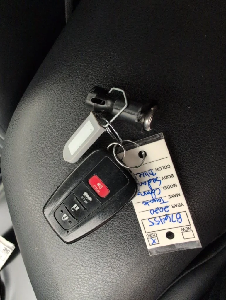 Certified Used 2020 Blue Toyota SE image 38
