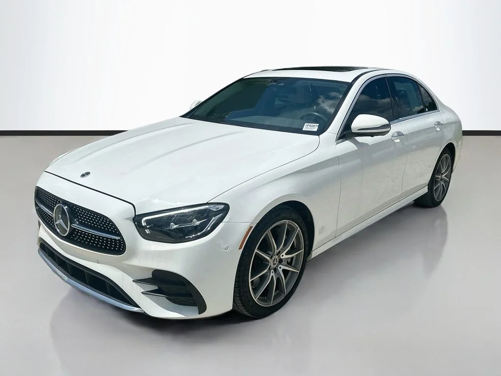 Certified Used 2022 Polar White Mercedes-Benz E 350 image 1