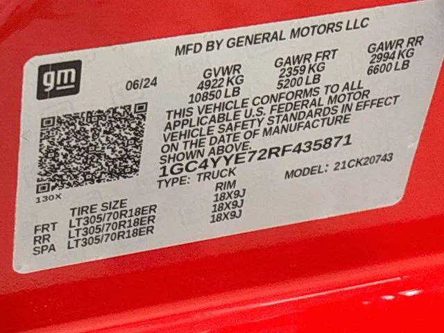 Certified Used 2024 Red Hot Chevrolet ZR2 image 25