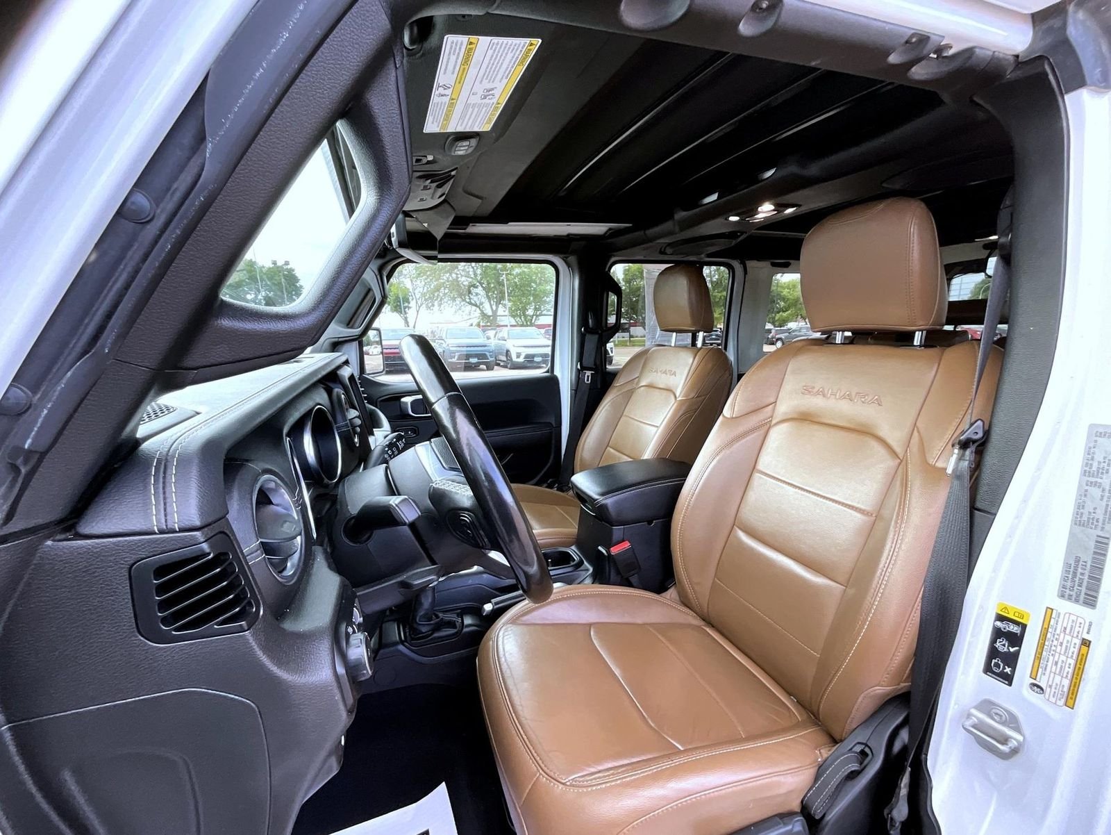 Used 2021 White Jeep Unlimited Sahara 4xe image 11