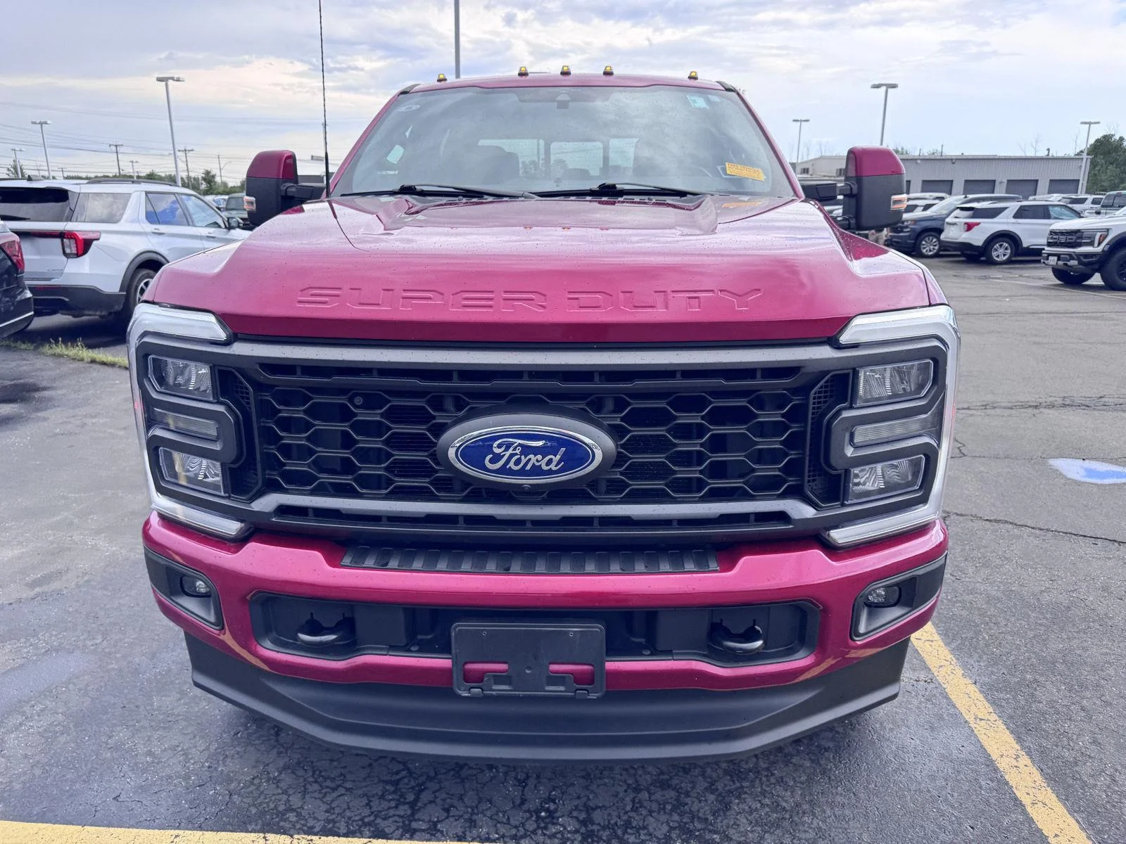 Used 2023 Rapid Red Metallic Tinted Clearcoat Ford LARIAT image 2