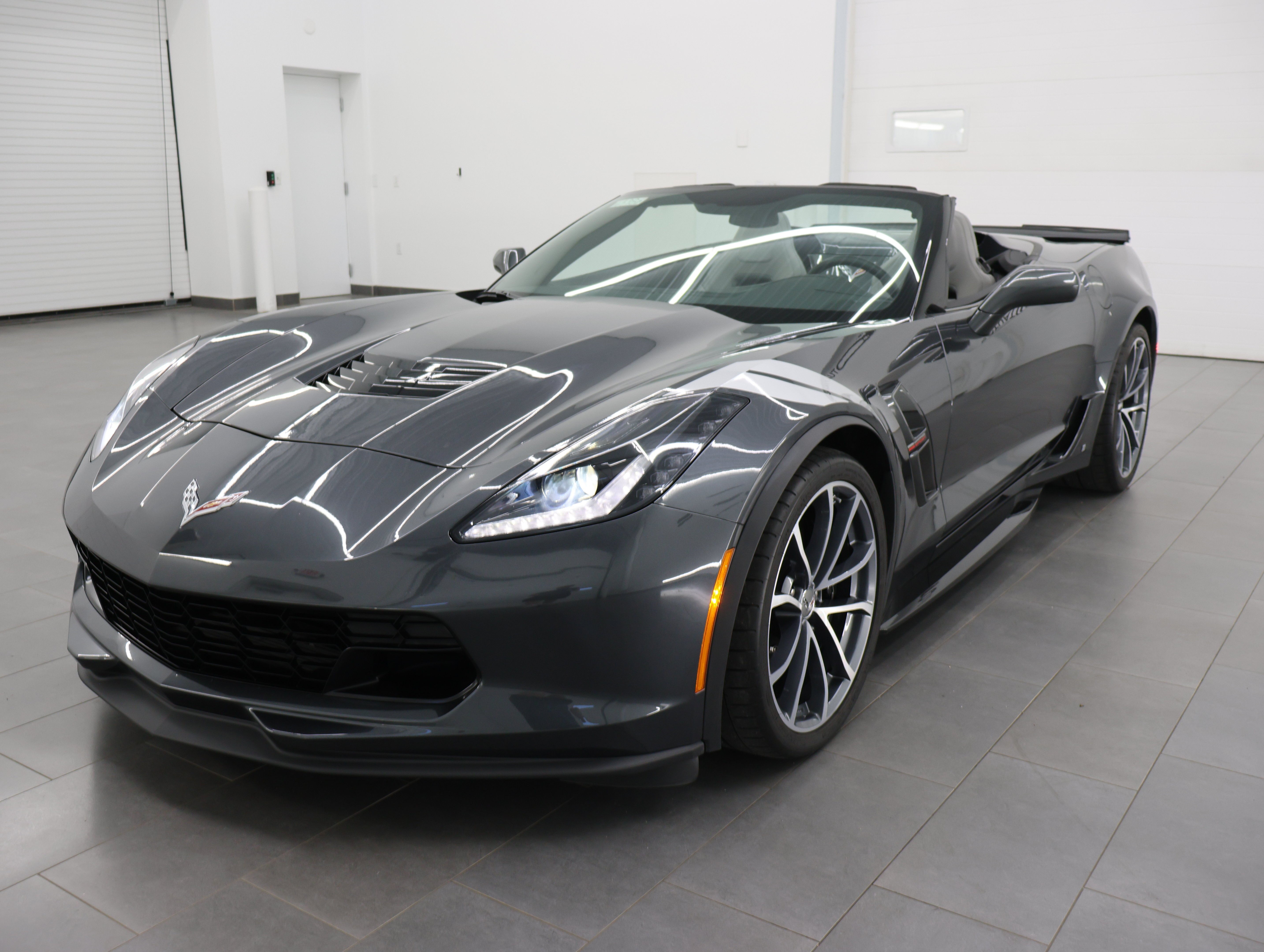 Used 2017 Watkins Glen Gray Metallic Chevrolet Grand Sport 1LT: GRAND SPORT-1LT-POWER TOP CONVERTIBLE-AUTO-MAGNETIC RIDE-BACKUP CAM image 46